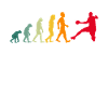 Handball evolution handball player