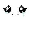 Sad kawaii face