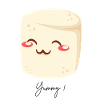 Food design chamallow mignon sourire