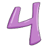 Number 4 number digit