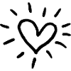 Herz Sonne Doodle: Strichkunst Liebe
