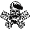 NCD Petrolheads Skull - ncd-shirts.de