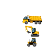 Killar grävmaskin lastbil traktor älskare present