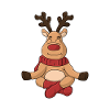 Namaste! The yoga reindeer