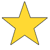 shining yellow star