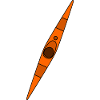 orange kayak