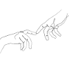 Hands - Line Art