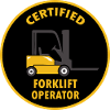 Zertifizierter Gabelstaplerfahrer
