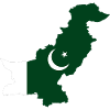 Pakistan flag map flag