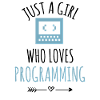 Programmer coding girl programming