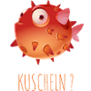 Kuscheln mit Kugelfisch - Lustiger Spruch