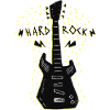 Hard rock guitar music