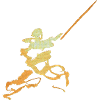 Swordsman Ink Figure