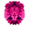Lion Geometric Polygon Loewe