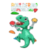 Funny T-Rex Bouldering Climbing Gift