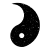 Yin Yang metà partner look coppie