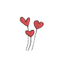love baloons, heart