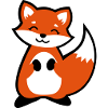 Cute fox animal child