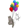 "Fly high" hippopotamus