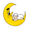 Sheep moon sleeping cute gift