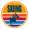 Skiing Skiing Mountains Gift
