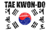Tae Kwon-Do TaeKwonDo koreansk flag for kampsport