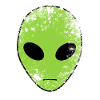 Green Alien Head