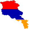 Armenia flag map flag