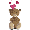 Bamse med hjertebamse-motiv