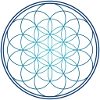 Flower of life blue