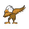 Dabbing eagle