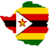 Zimbabwe flag map flag