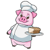 Schwein Bäcker Kuchen Backen