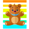 Ours en peluche Sunset