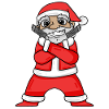 Père Noël avec des fusils
