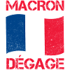 Macron löscht den Aufstand der gelben Weste unter französischer Flagge
