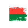 Madagascar flag banner