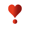 heart-shaped exclamation mark