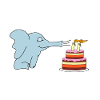 2nd birthday elephant child
