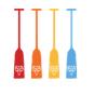 Dragon boat paddle retro