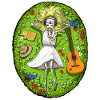 Skeleton Hippie