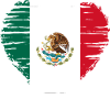 Mexico heart flag flag coat