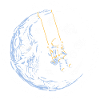 moon astronaut stars space