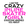 crazy inline skater girl