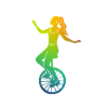Unicycle girl unicycle gift