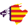 Mallorca flag outline