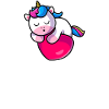 Einhorn Snooze Pyjama Nachthemd