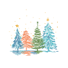 Christmas fir trees