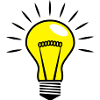 Gloeilamp Comic Vector 3 Kleur aanpasbaar