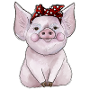 Schwein Bandana